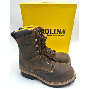 Carolina 8'' COMPOSITE Toe Boot NEW Brown/Black US Size 9 D
